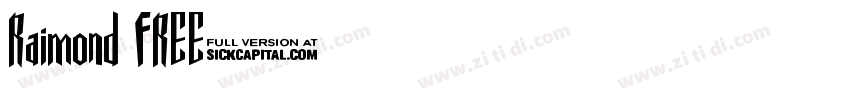 Raimond FREE字体转换